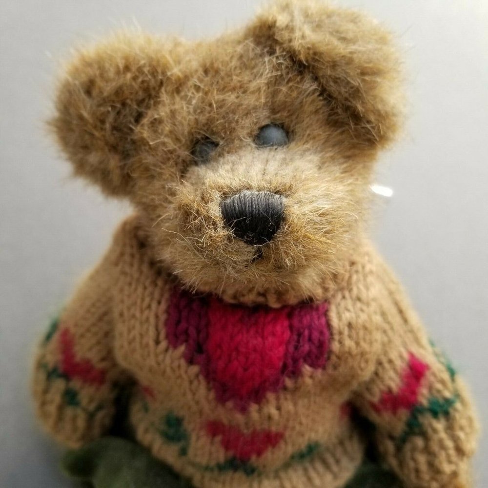 Boyds Archives Bear Matthew With Heart Sweater Plush
